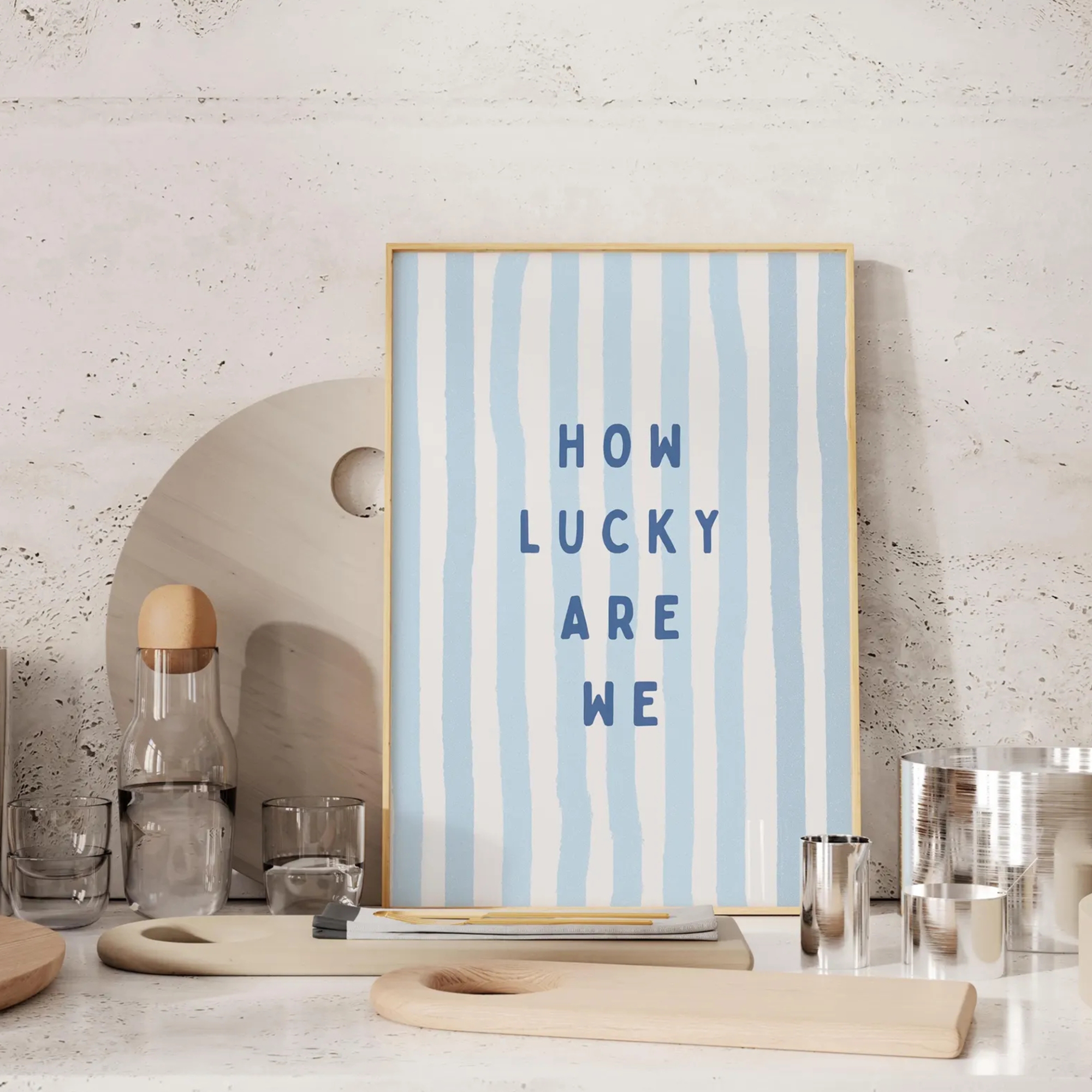 Home Decor On Wall - How Lucky Are We Coastal Cowgirl