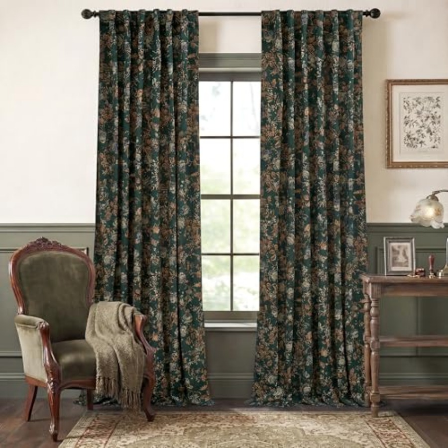 Home Decor Curtain - Velvet Curtains Print Curtains 84 Inch