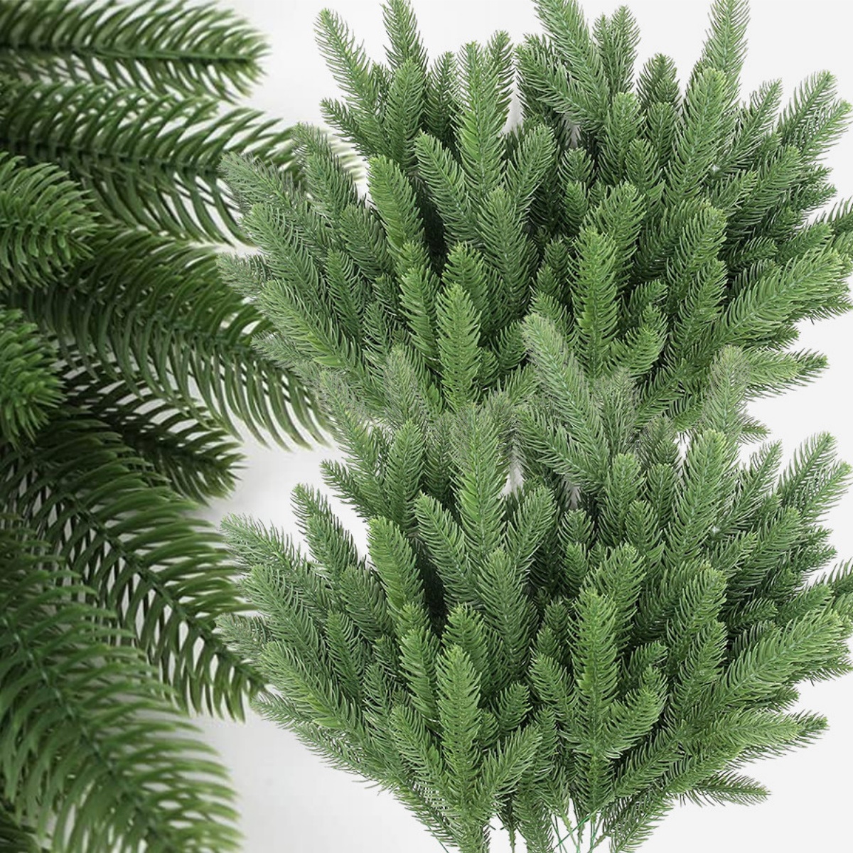 Home Decor Xmas Gifts - 20Pcs Christmas Artificial Pine Needles Branches
