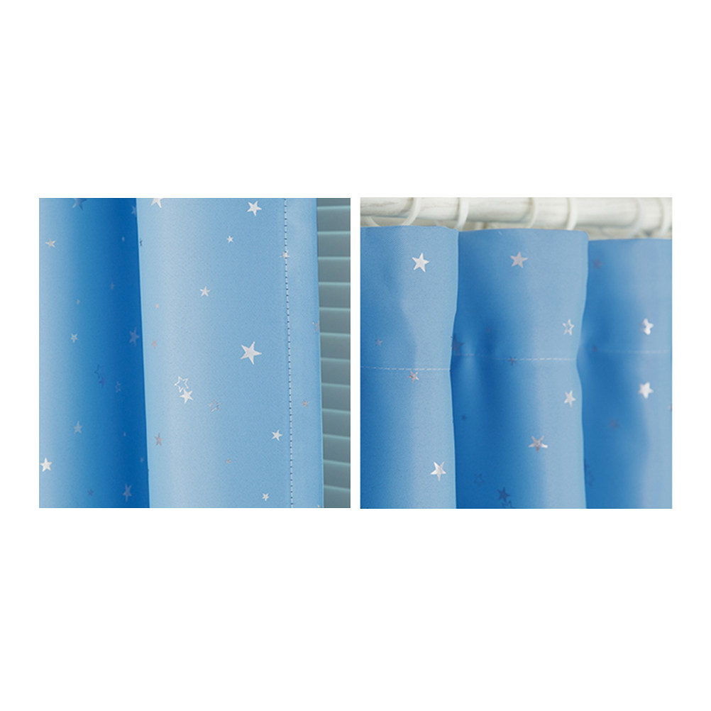 Home Decor Curtain - 100x250cm Sky Blue Blackout Window Curtains