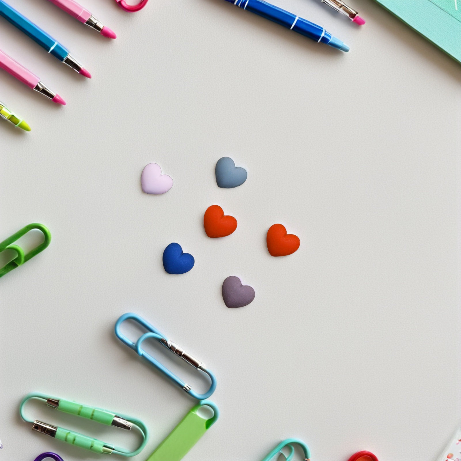 Home Decor Location - 30Pcs Heart Push Pins Resin Thumbtacks