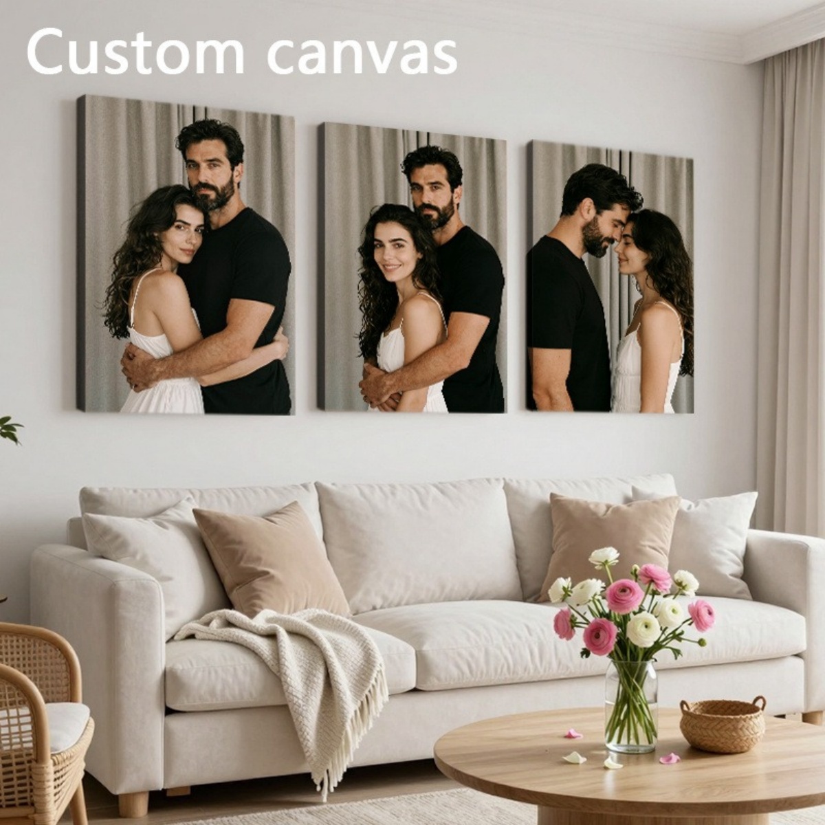 Home Decor Canvas - Set of 3 Custom Photo Decor
