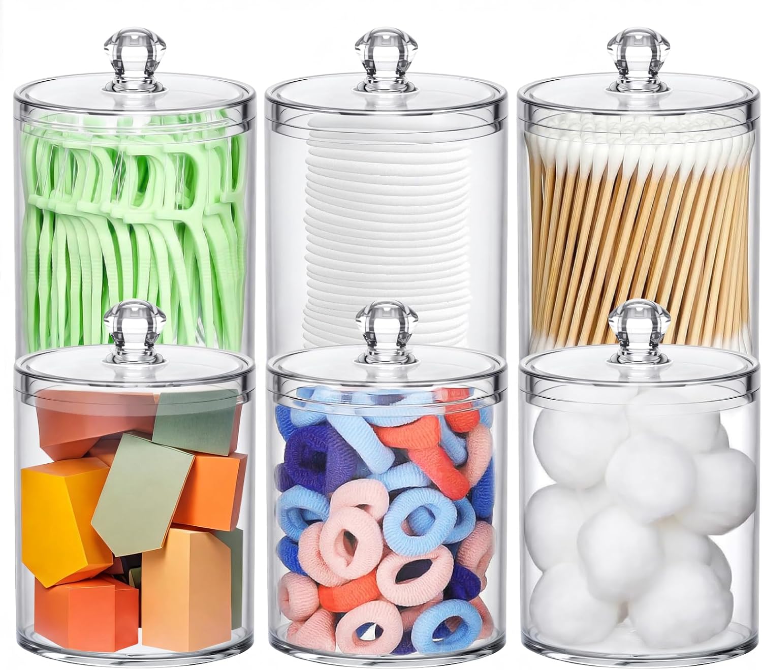 Home Decor Free Images - Acrylic Qtip Holder 6 Pack with