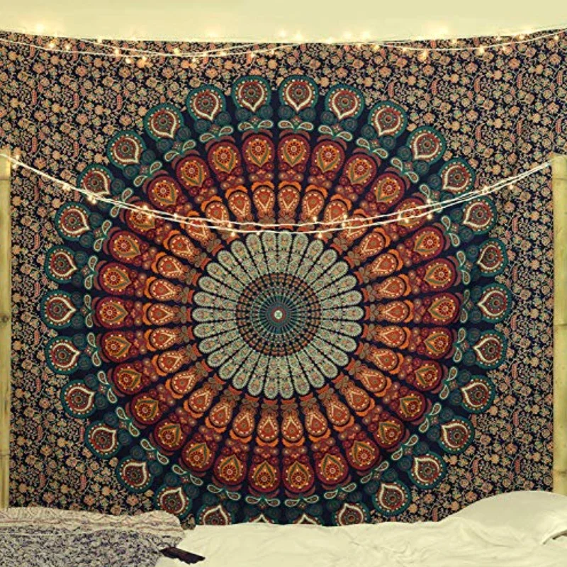 Home Decor Quirky - Hippie Mandala Tapestrys India Bohemian Psychedelic