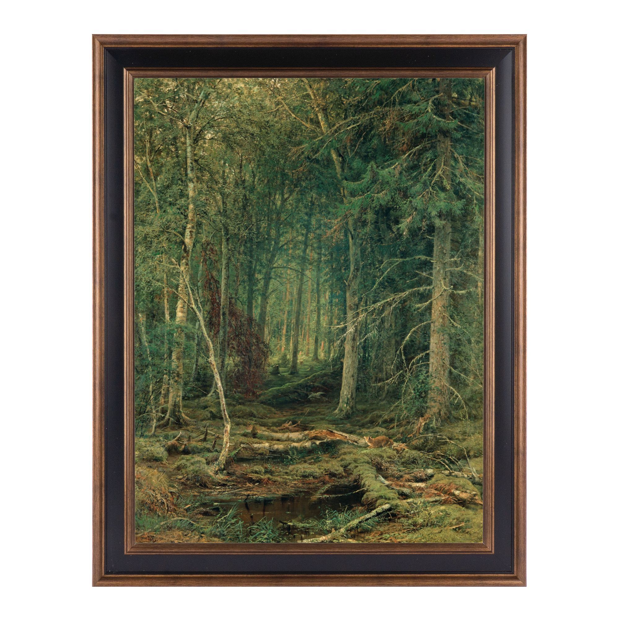 Home Decor Mirror - Ivan Shishkin Framed Canvas Wall Art