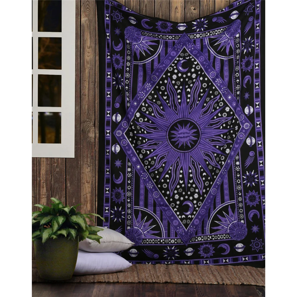 Home Decor Quirky - Indian Tarot Divination Mandala Tapestry Hippie