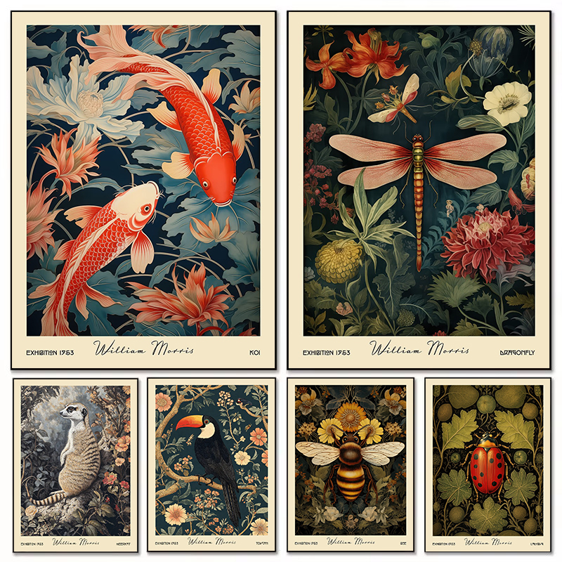 Home Decor Exhibition - William Morris Floral Forest Fables Animal