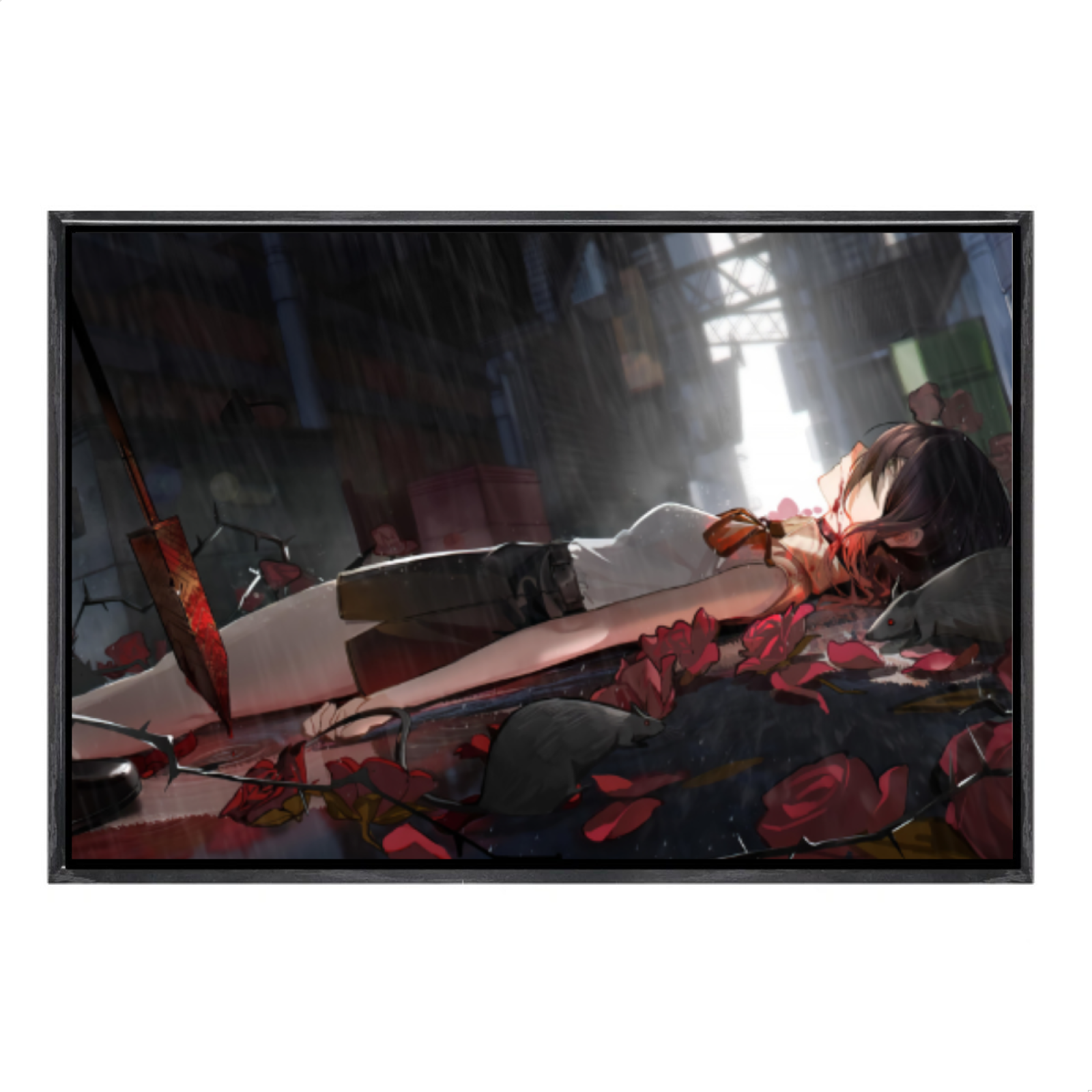 Home Decor Mirror - Japanese Manga Multi-Size Canvas Poster Double