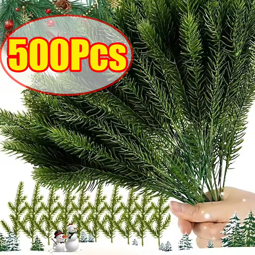 Home Decor Xmas Gifts - 1-500Pcs Artificial Plant Christmas Tree Pine