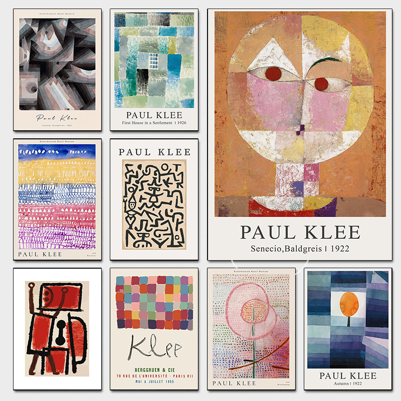 Home Decor Exhibition - Modern Abstract Paul Klee Exhibition Posters