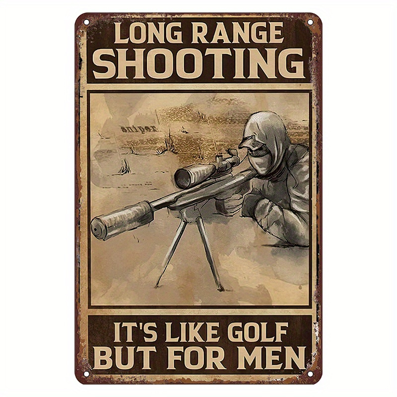Home Decor Range - Long Range Vintage Metal Sign -
