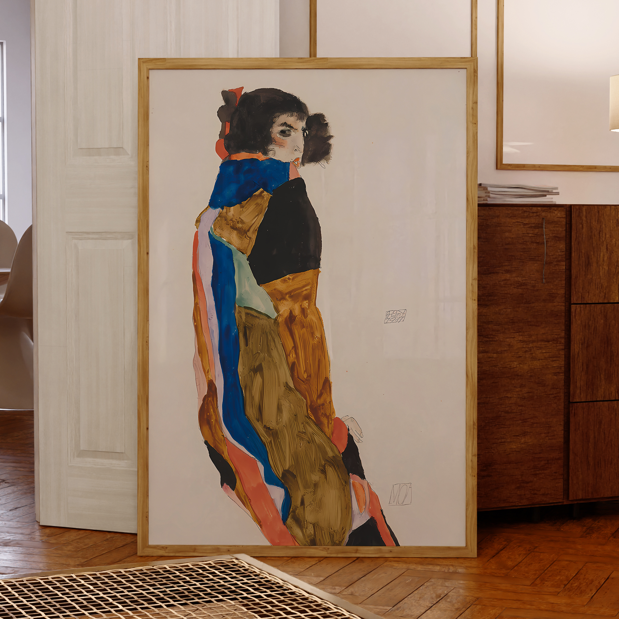 Modern Abstract Egon Schiele M - Home Decor On Wall บทวิจารณ์และราคา