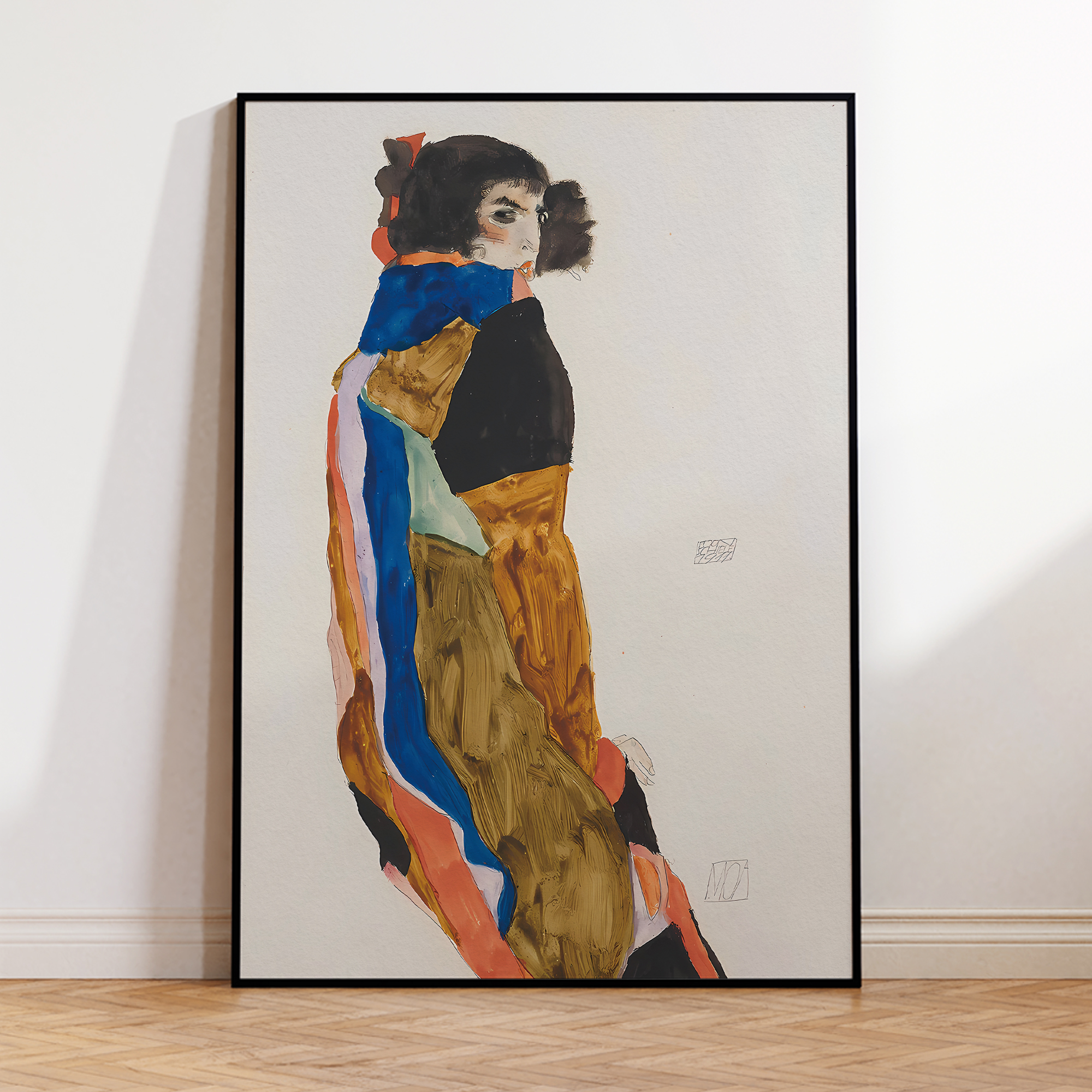 Modern Abstract Egon Schiele M - Home Decor On Wall บทวิจารณ์และราคา