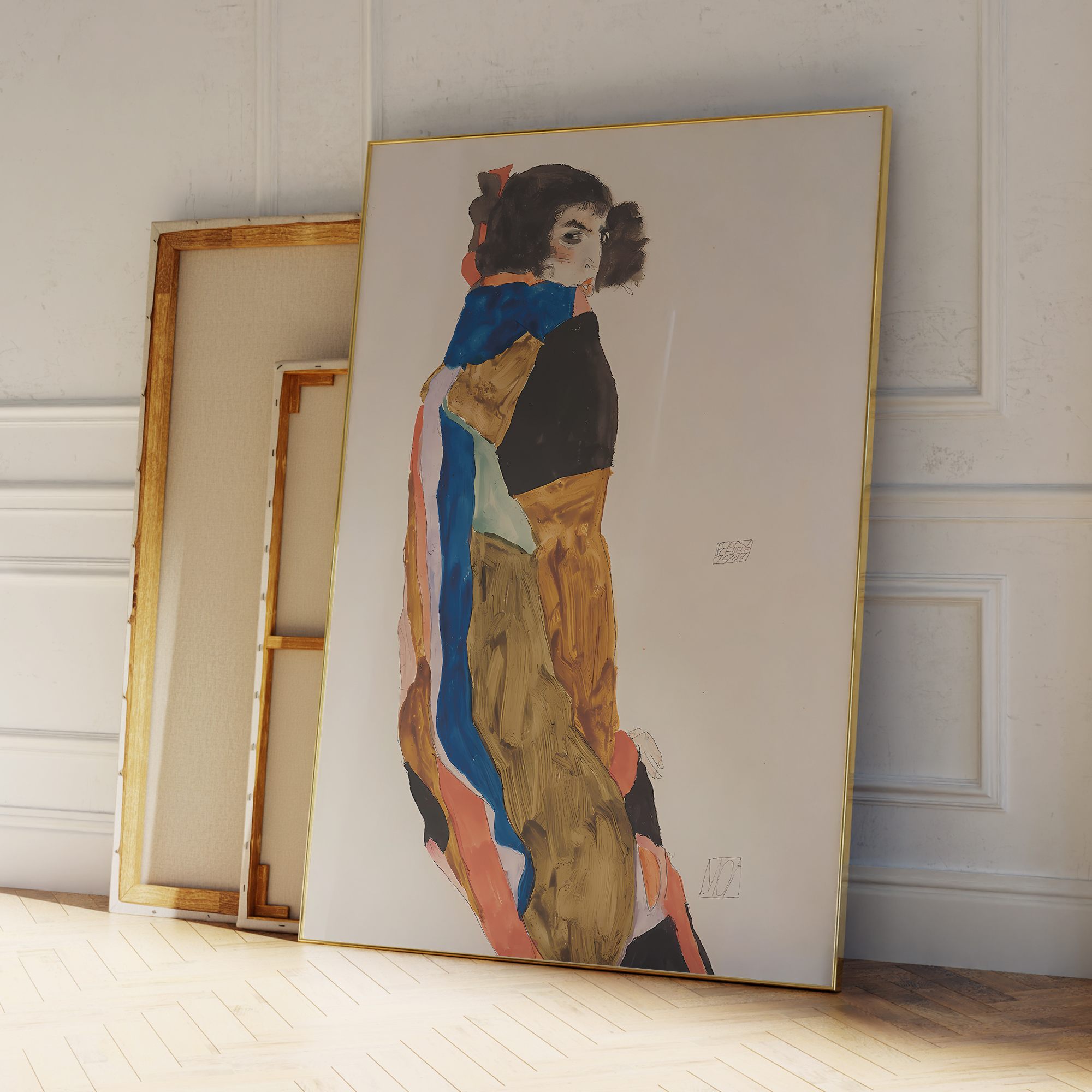 Modern Abstract Egon Schiele M - Home Decor On Wall บทวิจารณ์และราคา
