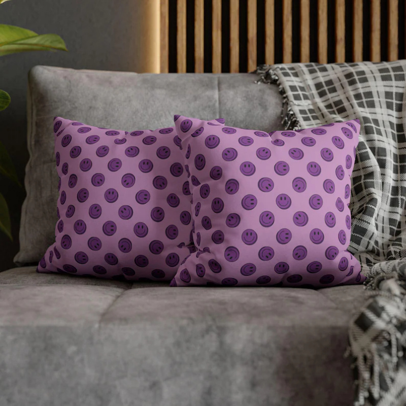 VIKAMA Purple Smile Cushion Co - Home Decor Emoji บทวิจารณ์และราคา