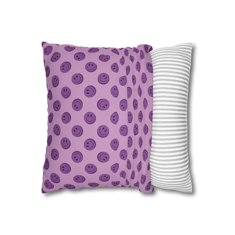 VIKAMA Purple Smile Cushion Co - Home Decor Emoji บทวิจารณ์และราคา