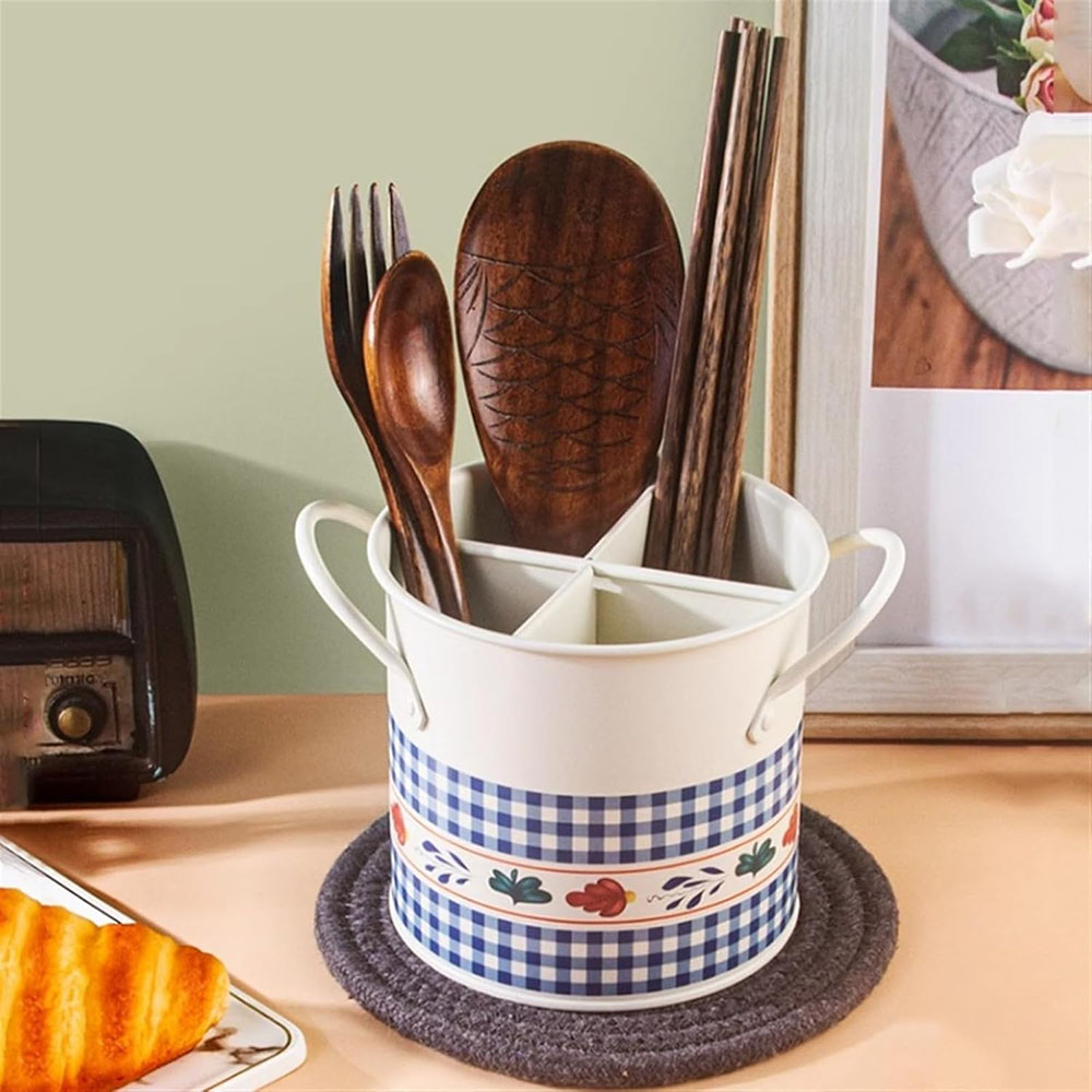 Retro Tableware Storage Bucket - Home Decor Retro บทวิจารณ์และราคา