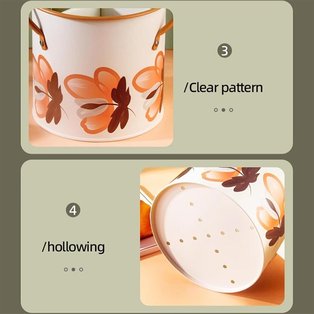 Retro Tableware Storage Bucket - Home Decor Retro บทวิจารณ์และราคา