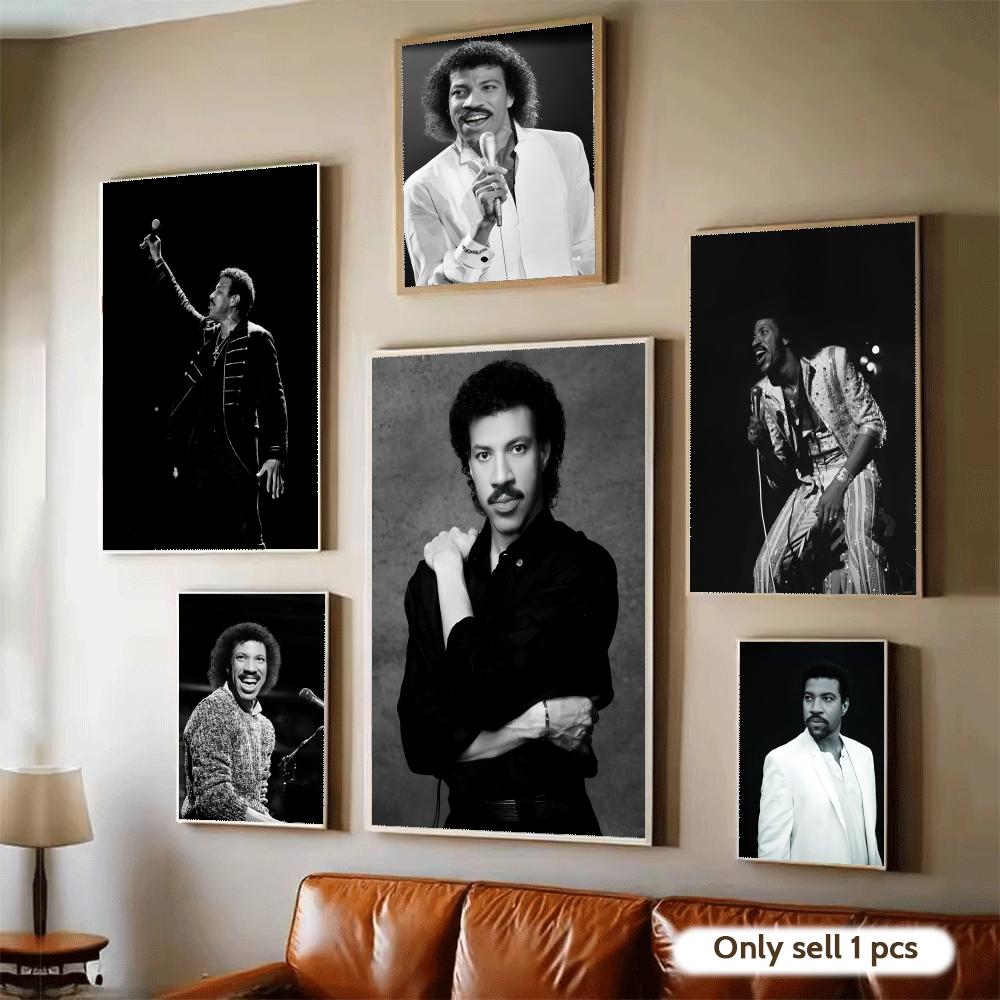 Singer L-Lionel Richie Poster  - Home Decor Living Room Ideas บทวิจารณ์และราคา