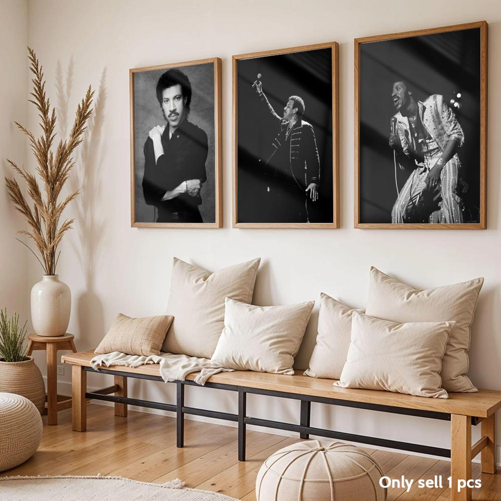 Singer L-Lionel Richie Poster  - Home Decor Living Room Ideas บทวิจารณ์และราคา