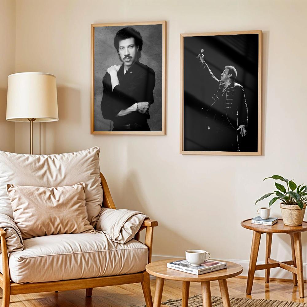 Singer L-Lionel Richie Poster  - Home Decor Living Room Ideas บทวิจารณ์และราคา