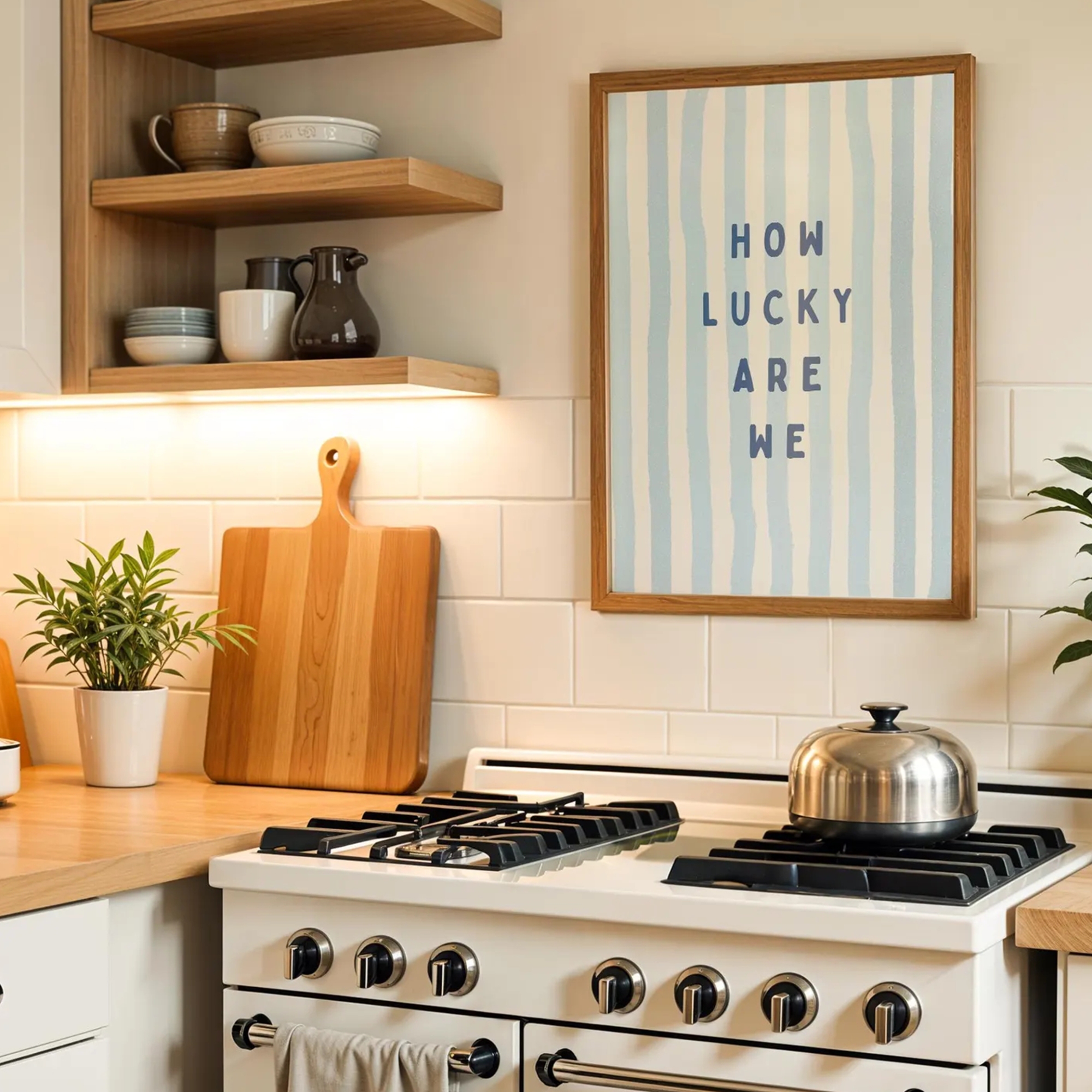 How Lucky Are We Coastal Cowgi - Home Decor On Wall บทวิจารณ์และราคา