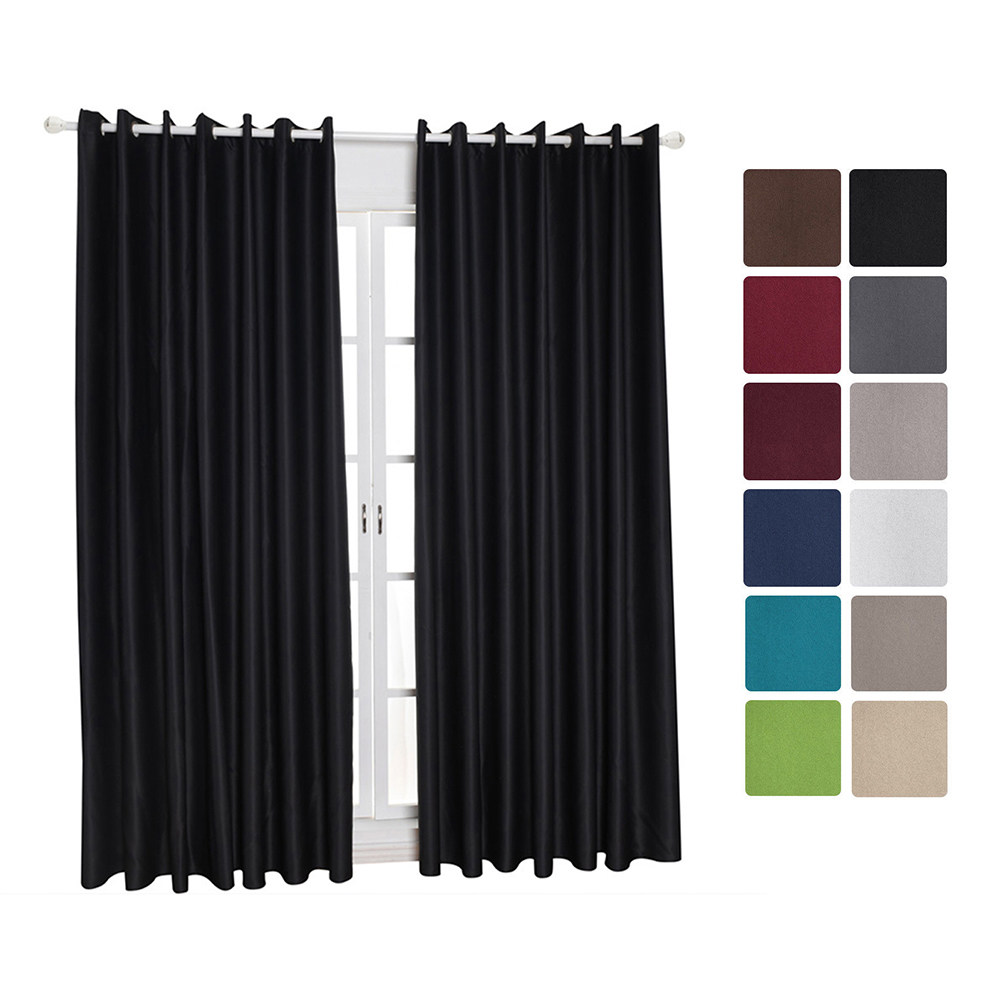 2Pcs Blackout Curtain for Home - Home Decor Curtain บทวิจารณ์และราคา