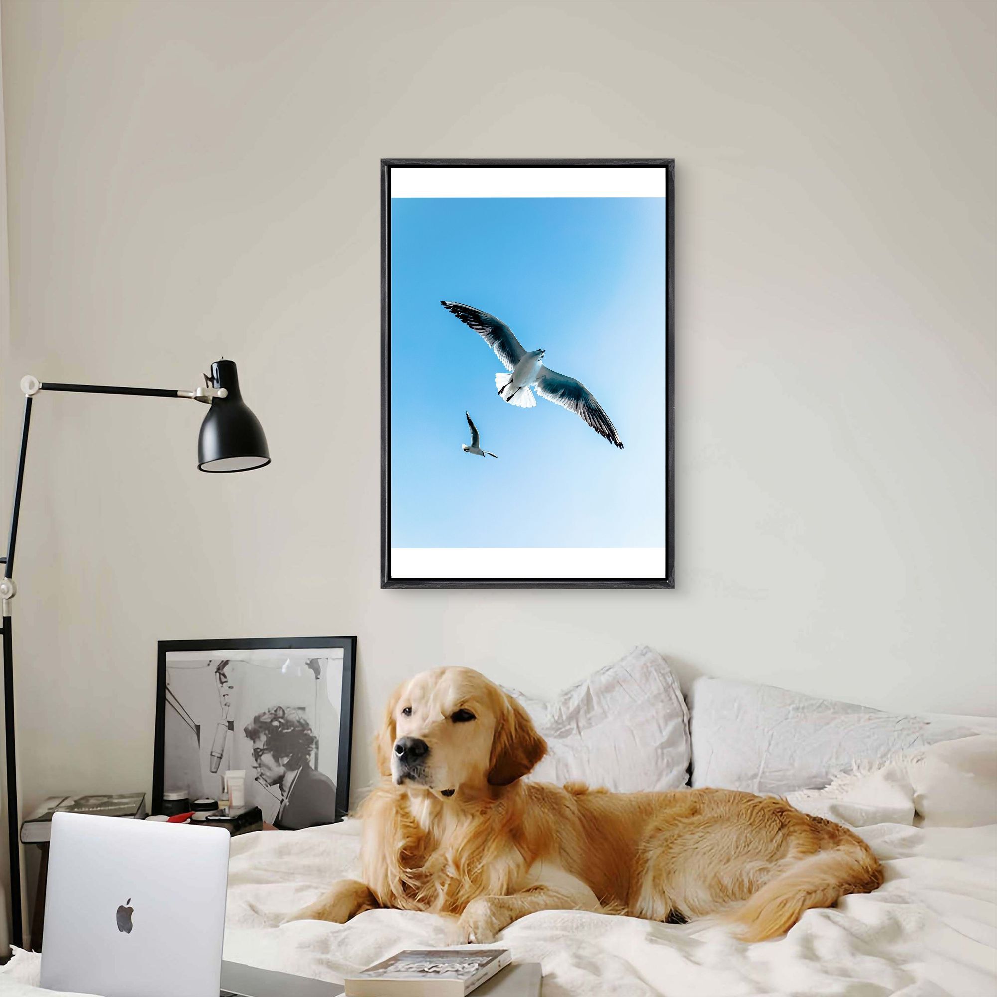 Seagull Canvas Framed Wall Art - Home Decor Mirror บทวิจารณ์และราคา