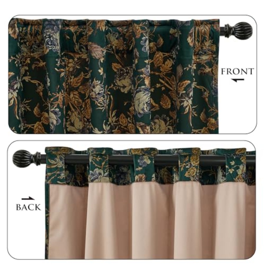 Velvet Curtains Print Curtains - Home Decor Curtain บทวิจารณ์และราคา