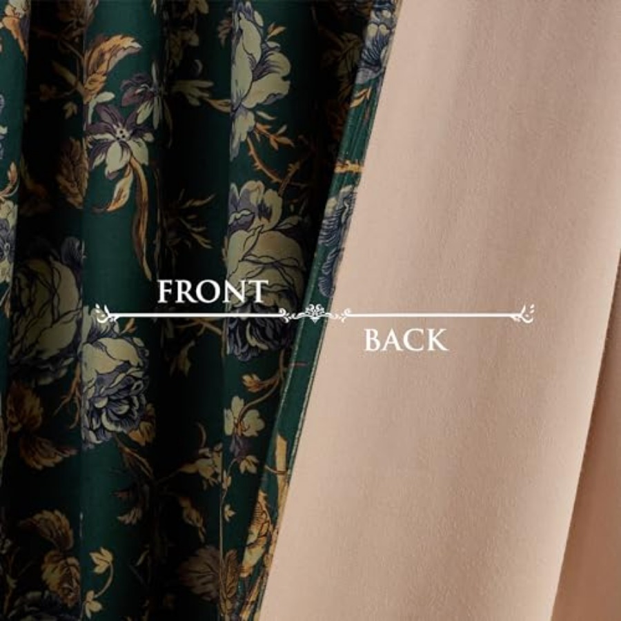 Velvet Curtains Print Curtains - Home Decor Curtain บทวิจารณ์และราคา
