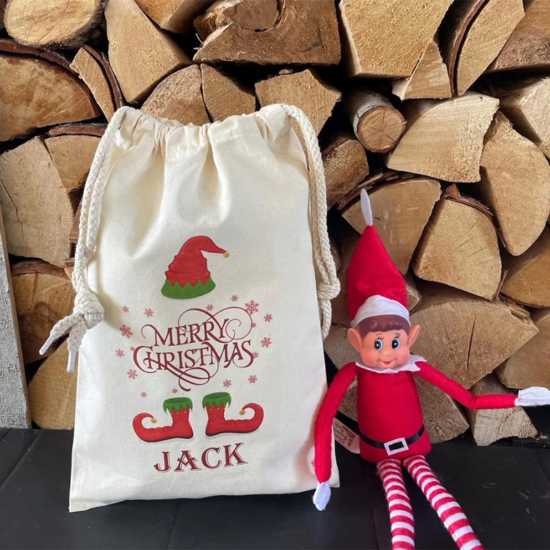 personalised Santa sack Elf Ch - Home Decor Xmas Gifts บทวิจารณ์และราคา