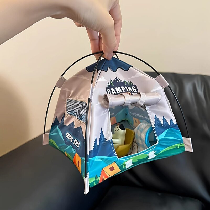 Mini Tent Desktop Ornament Cre - Home Decor Living Room บทวิจารณ์และราคา