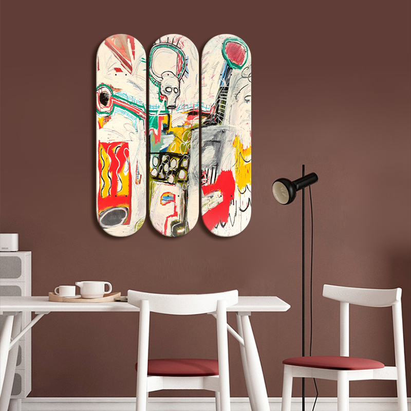 Skate Deck Wall Art Carton Gra - Home Decor Exhibition บทวิจารณ์และราคา