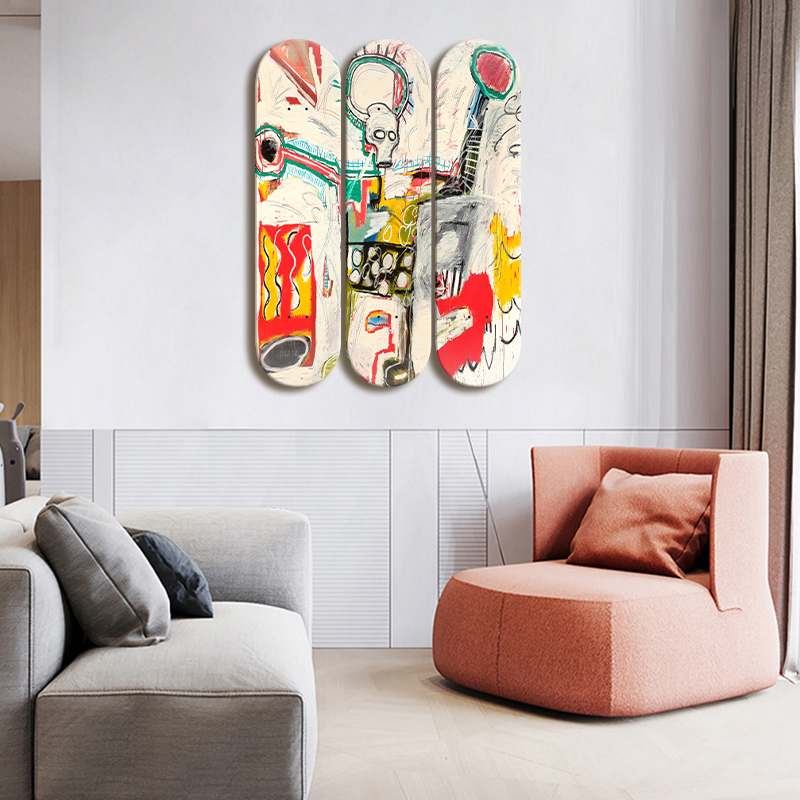 Skate Deck Wall Art Carton Gra - Home Decor Exhibition บทวิจารณ์และราคา