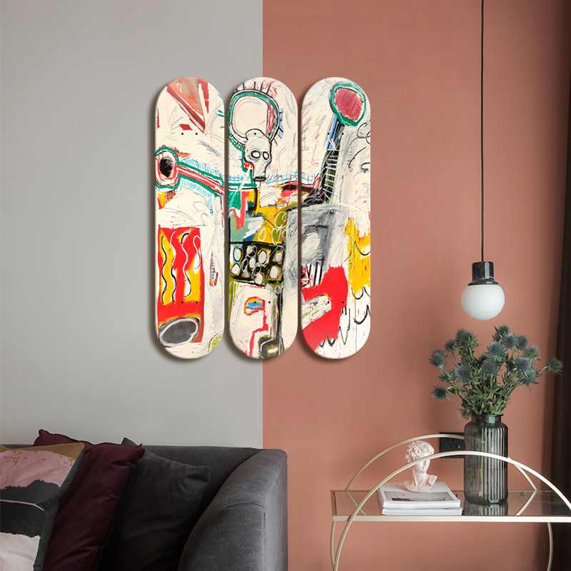Skate Deck Wall Art Carton Gra - Home Decor Exhibition บทวิจารณ์และราคา