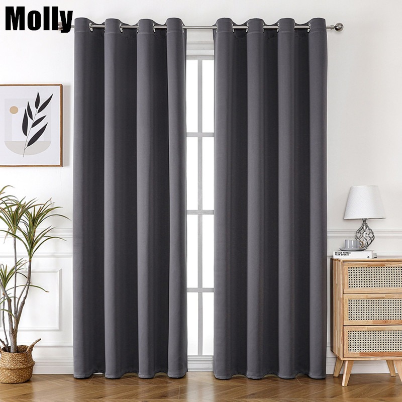 One Pane Light-Blocking Solid  - Home Decor Curtain บทวิจารณ์และราคา