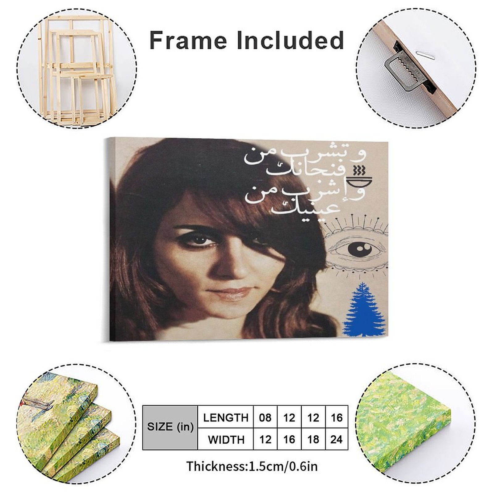Fayrouz Canvas Paintings Plaqu - Home Decor Mirror บทวิจารณ์และราคา