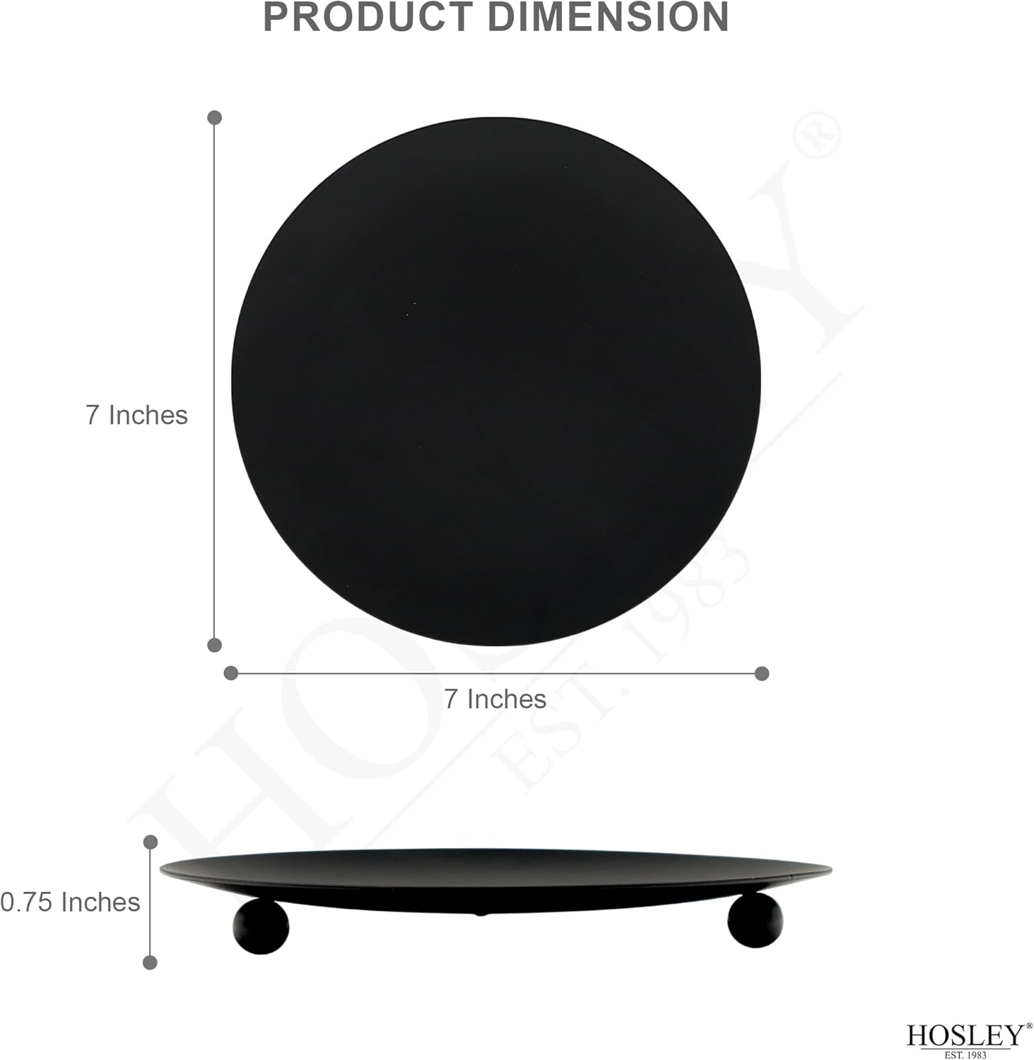 7-Inch Black Iron Pillar Candl - Home Decor Free Images บทวิจารณ์และราคา
