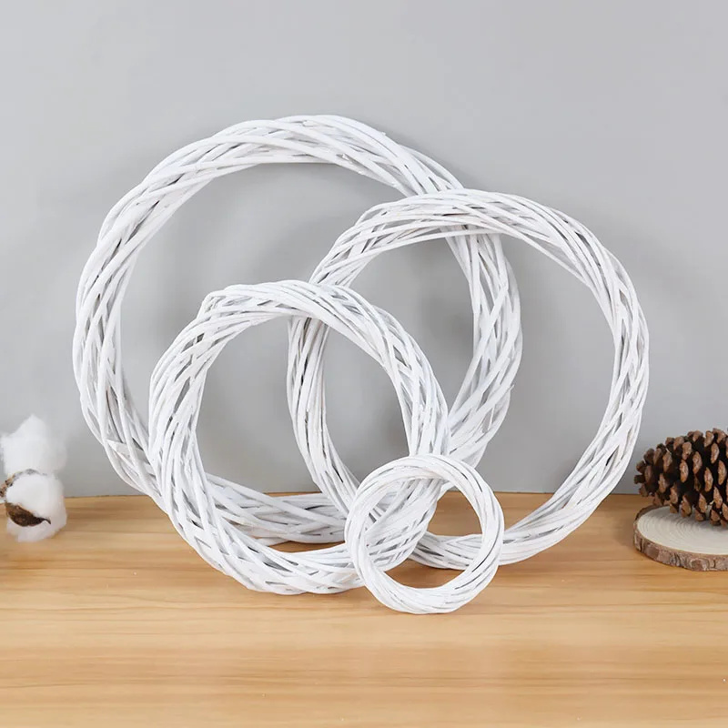 15-30cm White Rattan Wreath Ri - Home Decor Xmas Gifts บทวิจารณ์และราคา