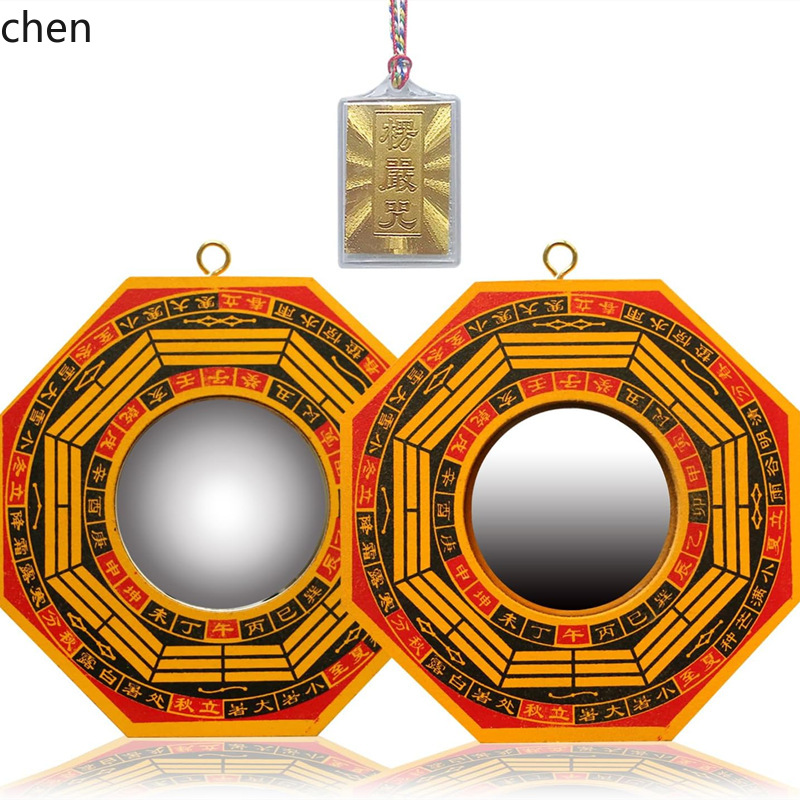 Cz1 wooden bagua mirror concav - Home Decor Mirror บทวิจารณ์และราคา