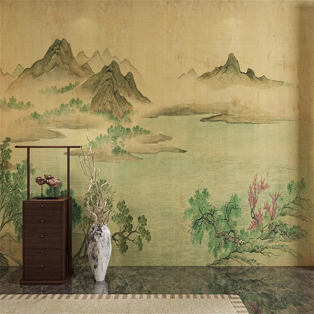 Custom art mountain range wall - Home Decor Range บทวิจารณ์และราคา