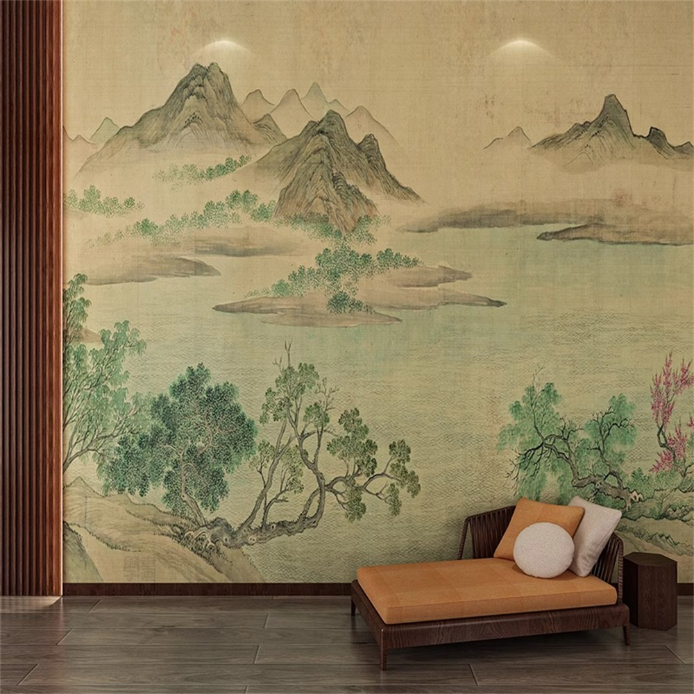 Custom art mountain range wall - Home Decor Range บทวิจารณ์และราคา