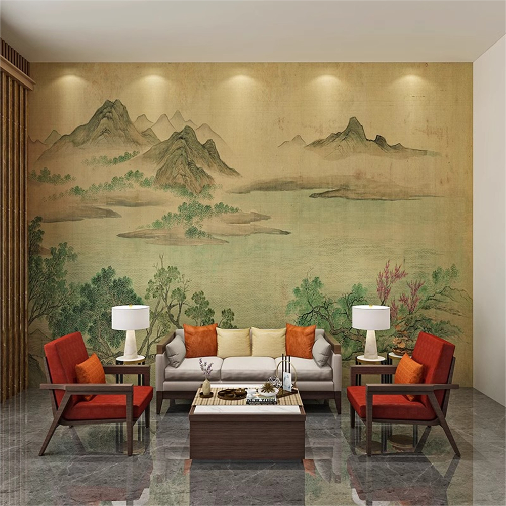 Custom art mountain range wall - Home Decor Range บทวิจารณ์และราคา