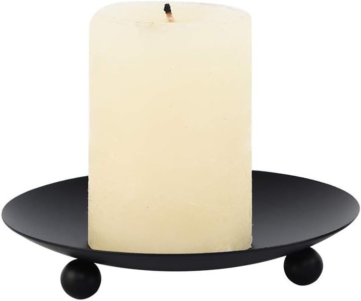 Set of 2 Black Iron Candle Pla - Home Decor Free Images บทวิจารณ์และราคา