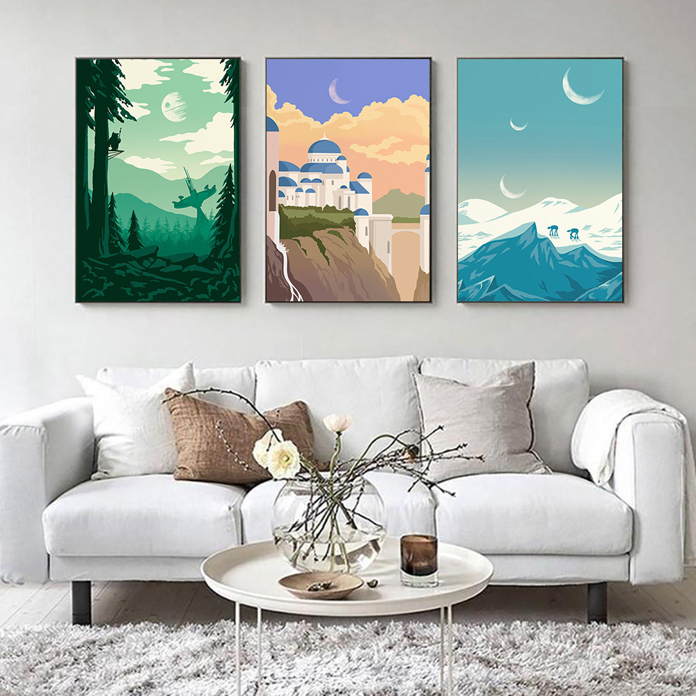Famous Locations Print Vintage - Home Decor Location บทวิจารณ์และราคา