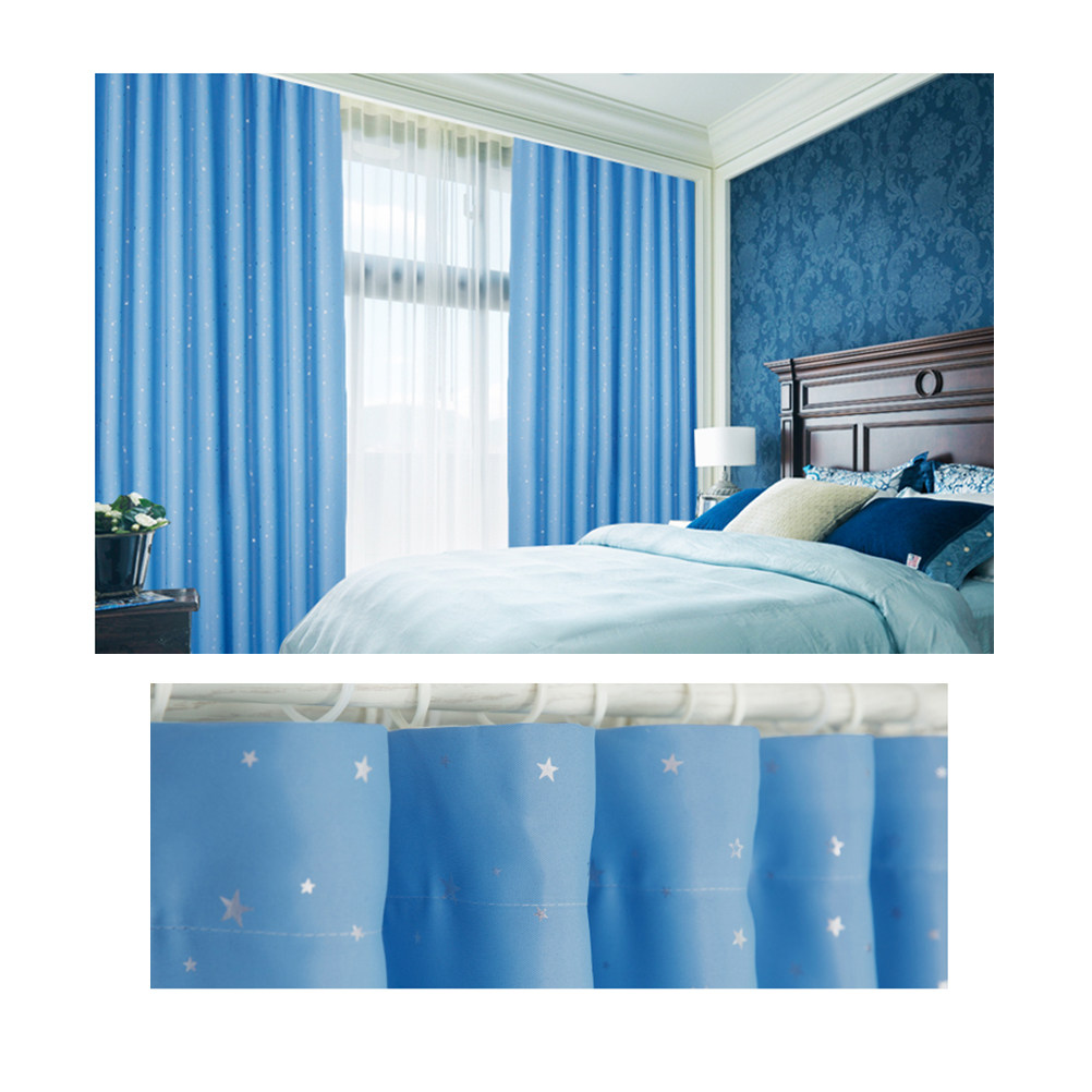 100x250cm Sky Blue Blackout Wi - Home Decor Curtain บทวิจารณ์และราคา