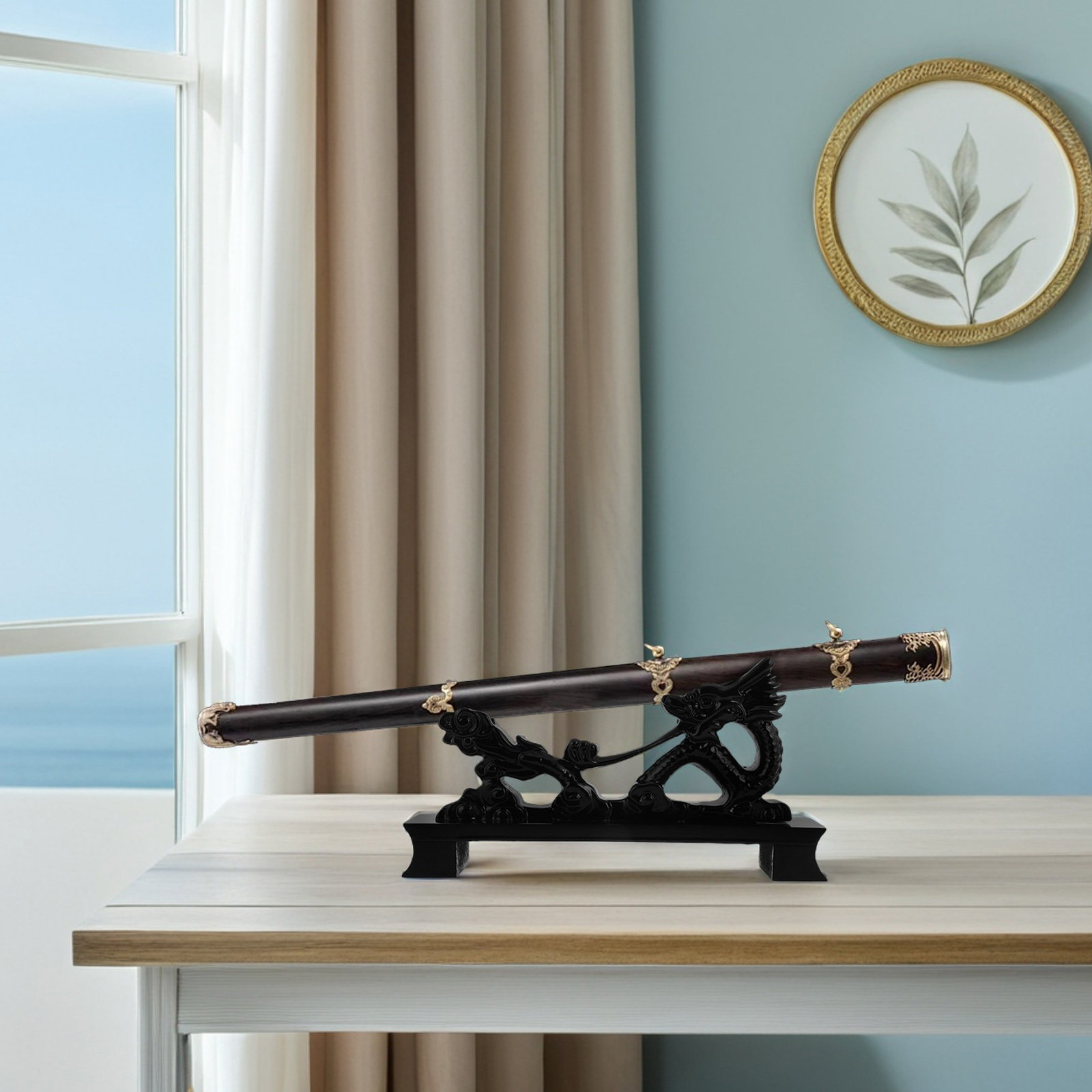 Desktop Sword Holder Resin Dra - Home Decor Exhibition บทวิจารณ์และราคา