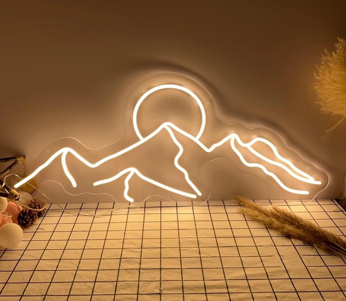 Mountain Range Neon Light Sign - Home Decor Range บทวิจารณ์และราคา