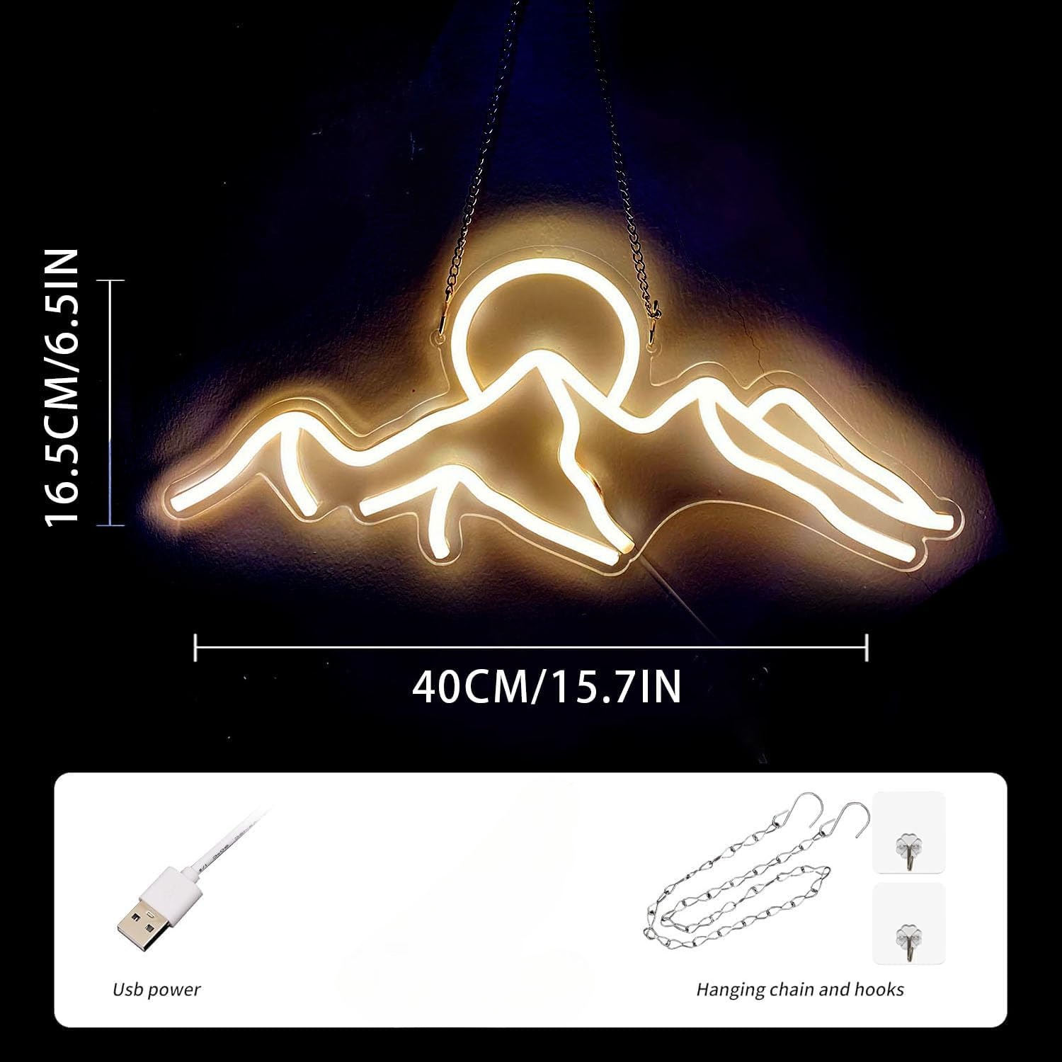 Mountain Range Neon Light Sign - Home Decor Range บทวิจารณ์และราคา