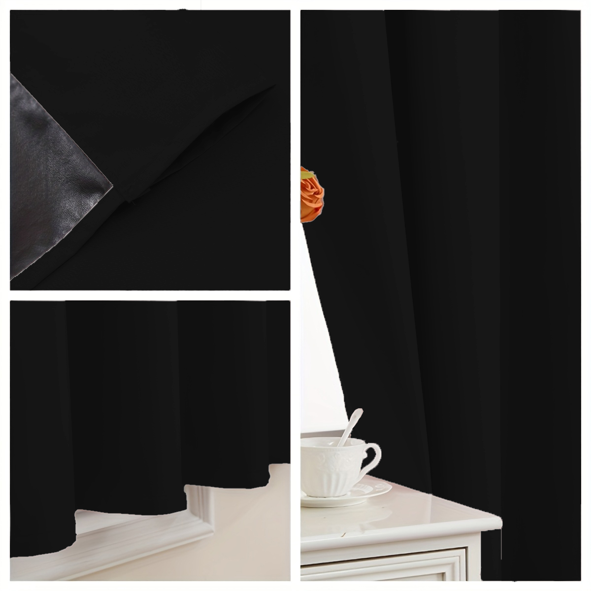 1 Piece of Simple Solid Color  - Home Decor Curtain บทวิจารณ์และราคา